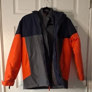 Boys Orange and Gray Jacket
